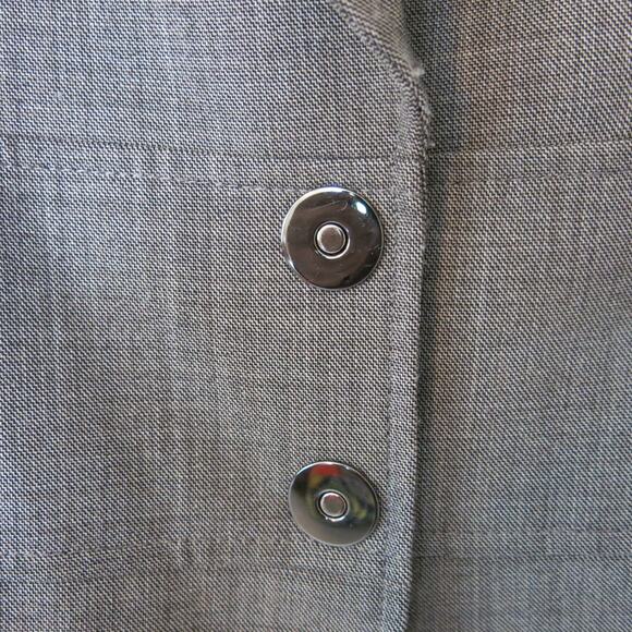 TAHARI Arthur Levine Wool Blend Jacket Blazer Size 4 Women Brown Gray Office - Picture 4 of 14